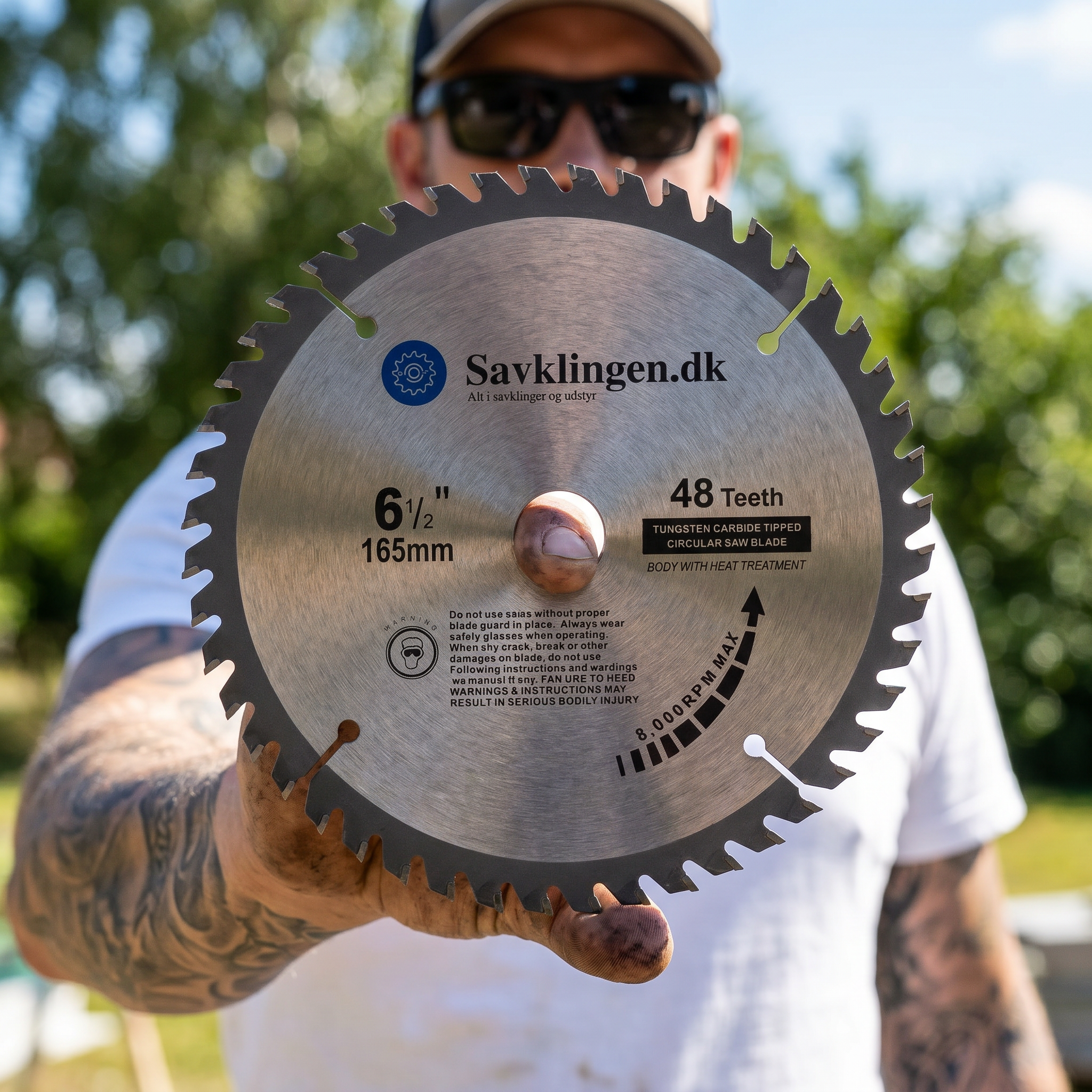 Håndrundsavsklinge 165mm 48 tænder – lifestyle billede – Savklingen.dk