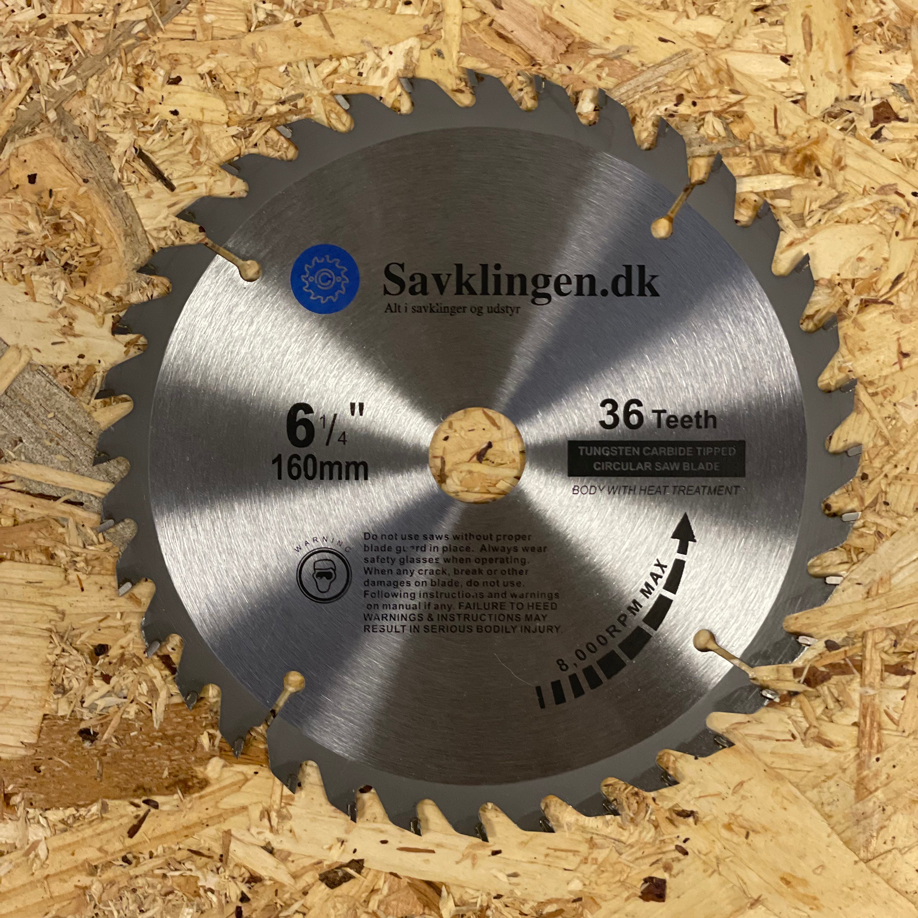 Håndrundsavsklinge 160mm, 36 tænder