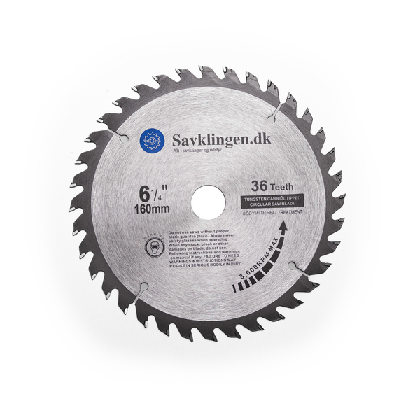Håndrundsavsklinge 160mm, 36 tænder - GRATIS