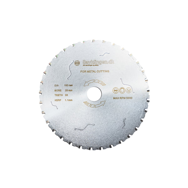 Rundsav 150mm Metal – wolframcarbid klinge til metalskæring – Savklingen.dk
